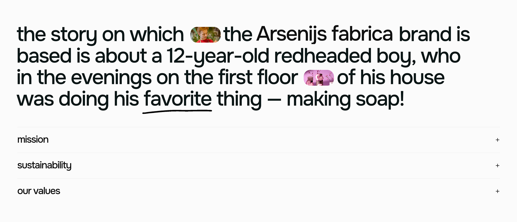 Stage image Development of the Arsenijs Fabrica project